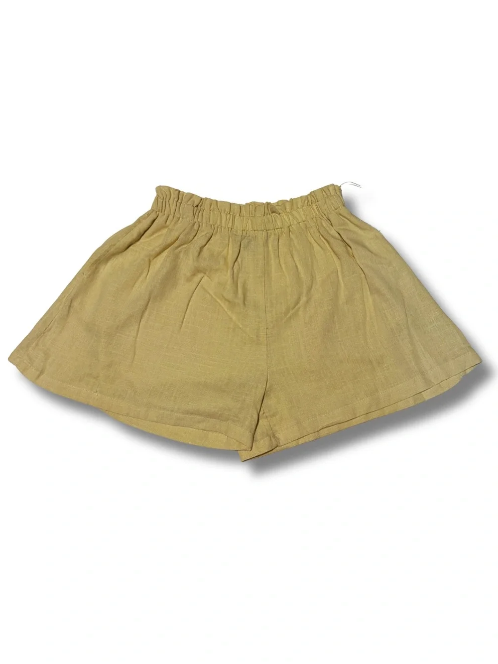 art class Girls' Beige Linen-blend Elastic-Waist Pull-On Shorts, NWT